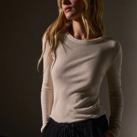 NWT - James Perse Cashmere Waffle Blend Top - Size 3 - Picture 1 of 5